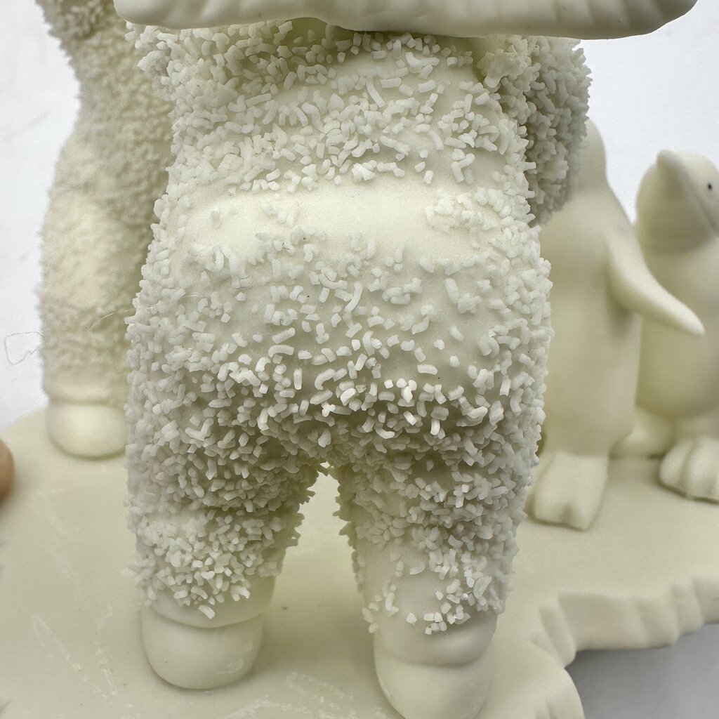 Lot of 2 Vintage Department 56 Snowbabies Figurines Playing Games Is Fun, We Make A Great Pair /cb