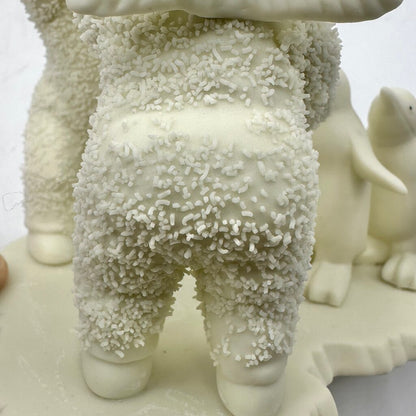 Lot of 2 Vintage Department 56 Snowbabies Figurines Playing Games Is Fun, We Make A Great Pair /cb