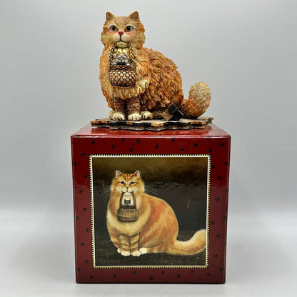 Curious Cats By Lang And Wise “Sam and Mitzi” Figurine First Edition 2000 w/Box /cb