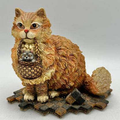 Curious Cats By Lang And Wise “Sam and Mitzi” Figurine First Edition 2000 w/Box /cb