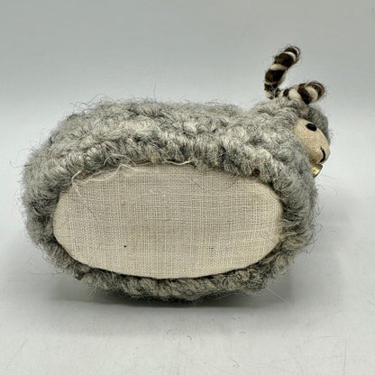 Set of 3 Vintage Makowinaka Polish Folk Art Wool Sheep/Ram Figural Door Stops /cb