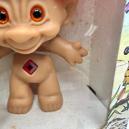 Vintage Ace Novelty Co. Treasure Troll With Wishstone Red Hair New In Box /cb