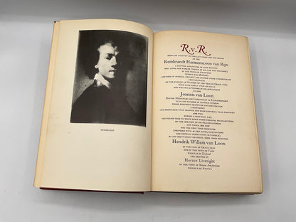 “The Life & Times of Rembrandt van Rijn” by Joannis van Loon - 1935 - Printed in USA by The Quinn & Biden Co. - Hardcover Book /sb