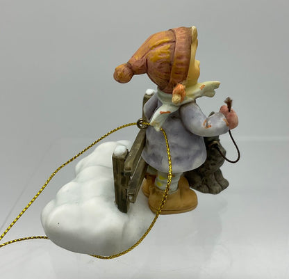 Lot of 2 German M.J. Hummel Ornaments “Letter to Santa” (935471) & “Starlight Starbright” (935255) In Original Boxes 3.5” /s