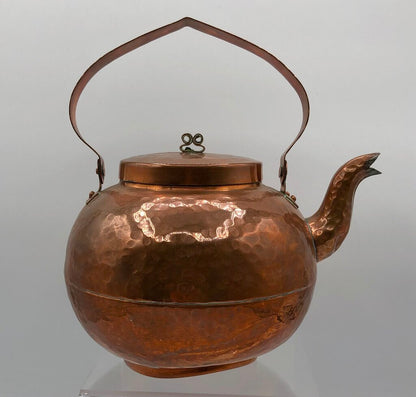 Vintage Hand Hammered Copper Teapot /b