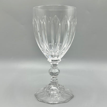 Set of 5 Vintage Mikasa Richelieu 7 Inch Crystal Water Goblets /cb