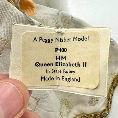 Vintage 1960s Peggy Nisbet Doll Queen Elisabeth II In State Robes w/Box & Tag /cb