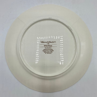 Set of 2 Vintage Villeroy & Boch Wild Rose 10 1/4” Dinner Plates Made in Germany /cb
