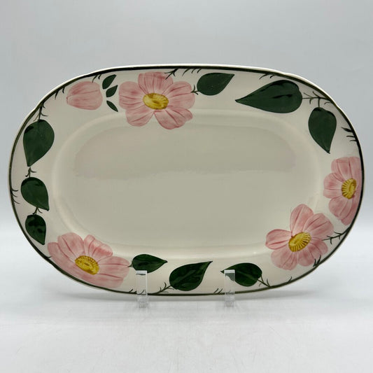 Vintage Villeroy & Boch Wild Rose 13” Oval Serving Platter Made in Germany /cb