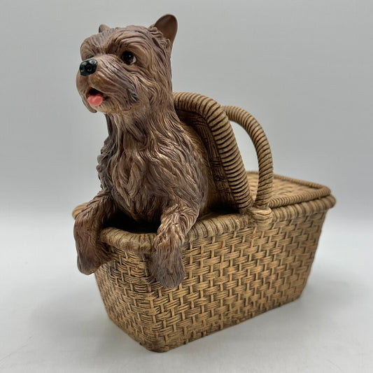 Ashton Drake The Wizard Of Oz 8 Inch Toto In The Basket Vinyl Figurine /cb