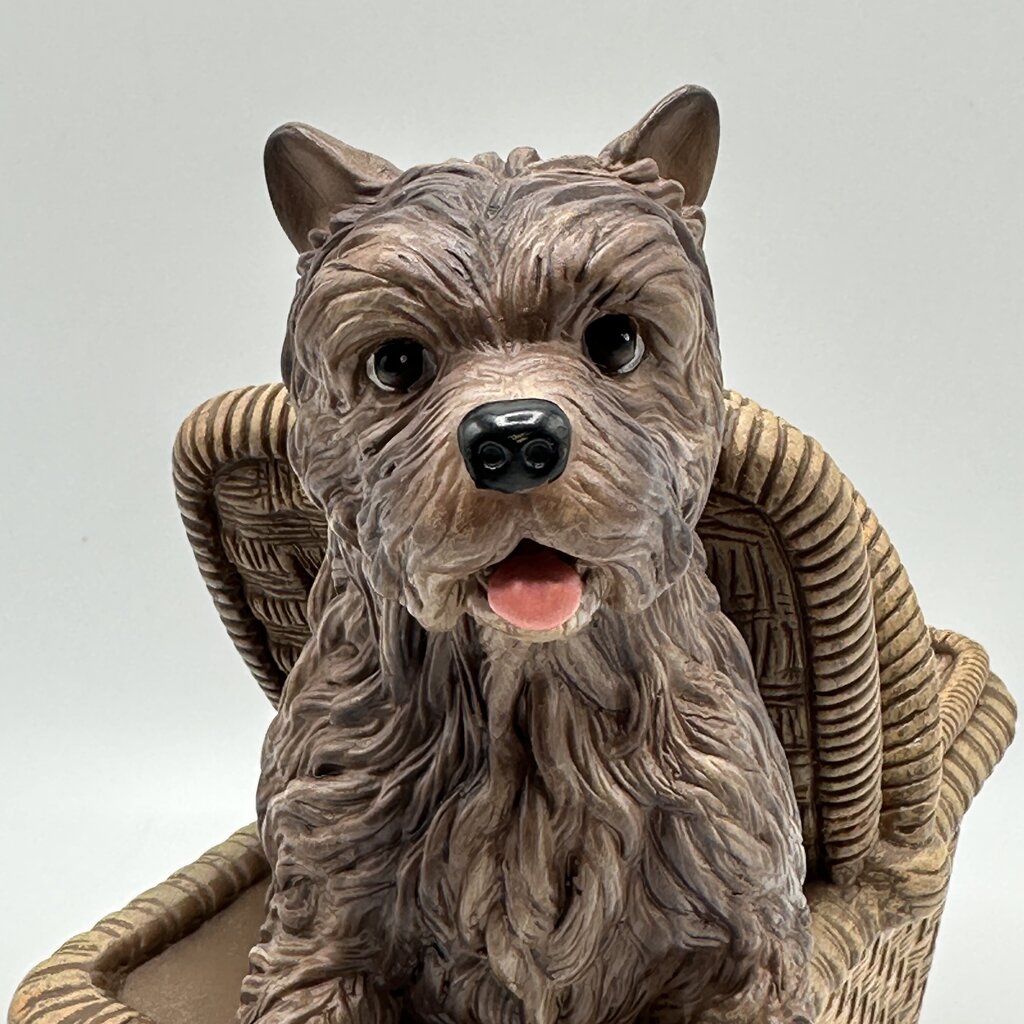 Ashton Drake The Wizard Of Oz 8 Inch Toto In The Basket Vinyl Figurine /cb
