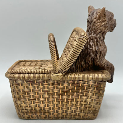 Ashton Drake The Wizard Of Oz 8 Inch Toto In The Basket Vinyl Figurine /cb
