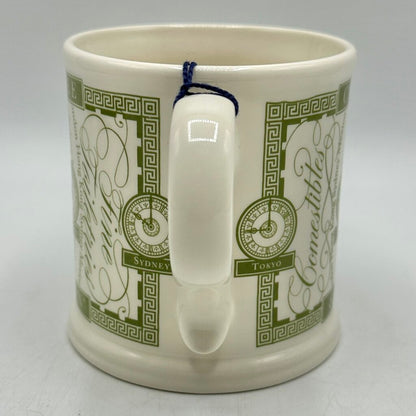 Crabtree & Evelyn Mason’s Ironstone Green 2000 Millennium Mug Unused /cb