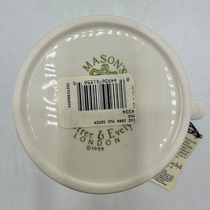 Crabtree & Evelyn Mason’s Ironstone Green 2000 Millennium Mug Unused /cb