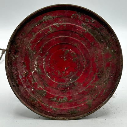 Antique Embury No 40 Traffic Guard Kerosene Lantern-Red Globe-All Original-Rustic /cb
