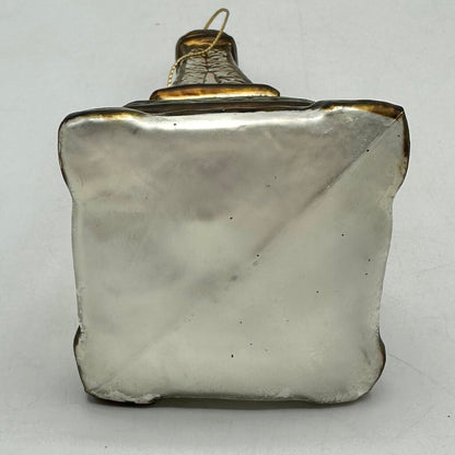 Set Of 3 Vintage Blown Glass Travel Themed Christmas Ornaments /cb