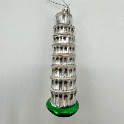 Set Of 3 Vintage Blown Glass Travel Themed Christmas Ornaments /cb