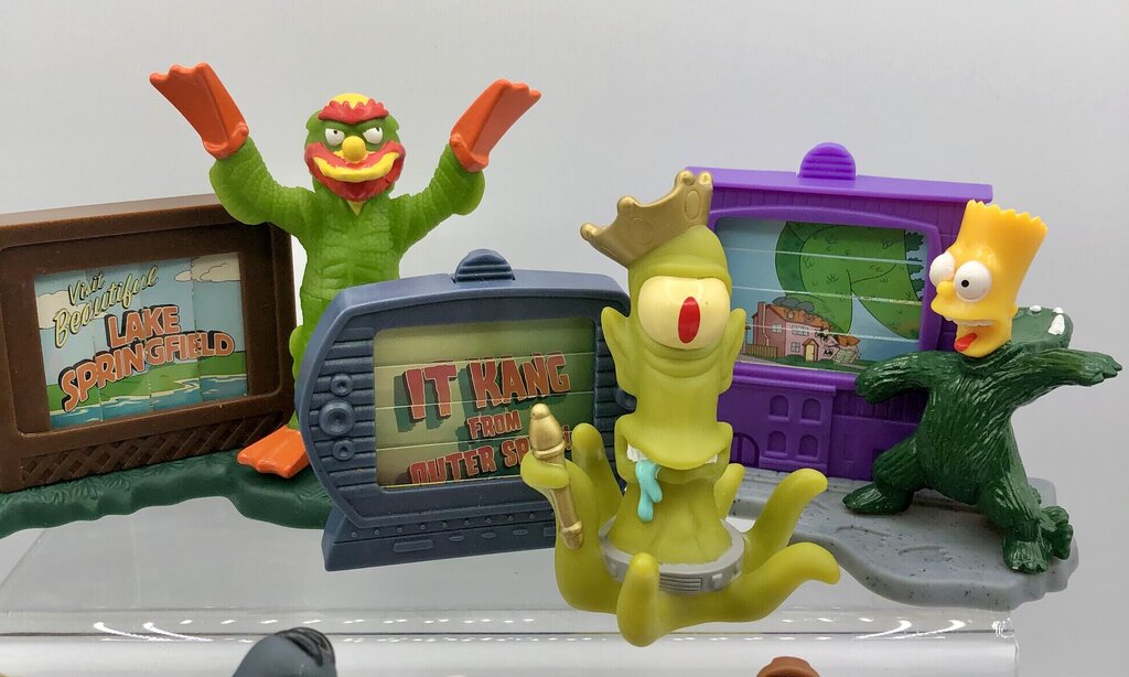 8ea 2002 The Simpsons Creepy Classics Burger King Meal Toys