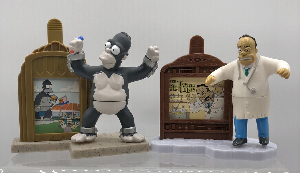 8ea 2002 The Simpsons Creepy Classics Burger King Meal Toys