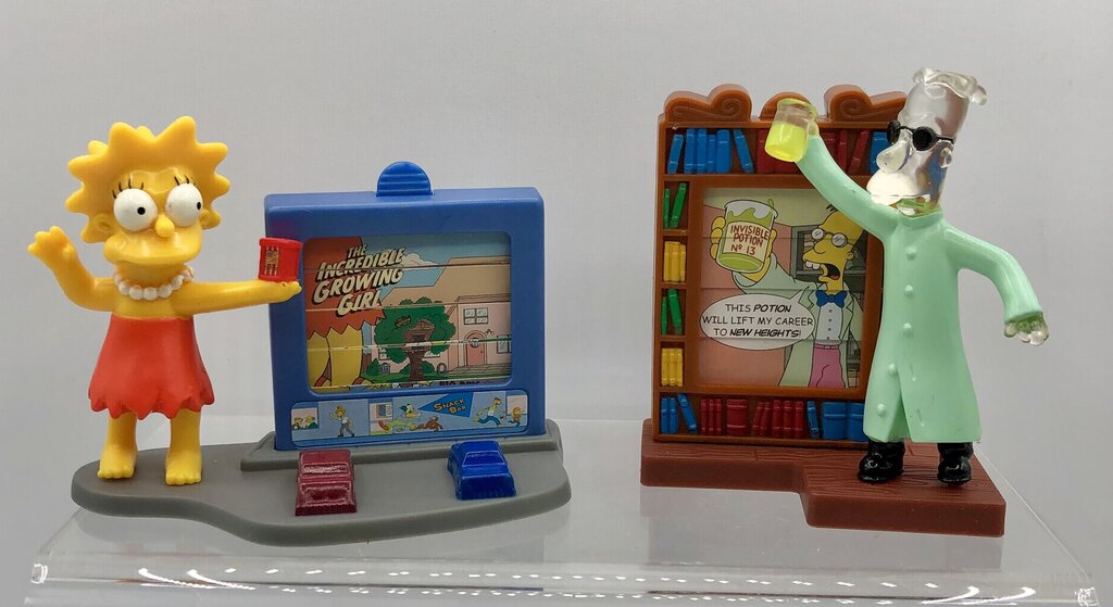 8ea 2002 The Simpsons Creepy Classics Burger King Meal Toys