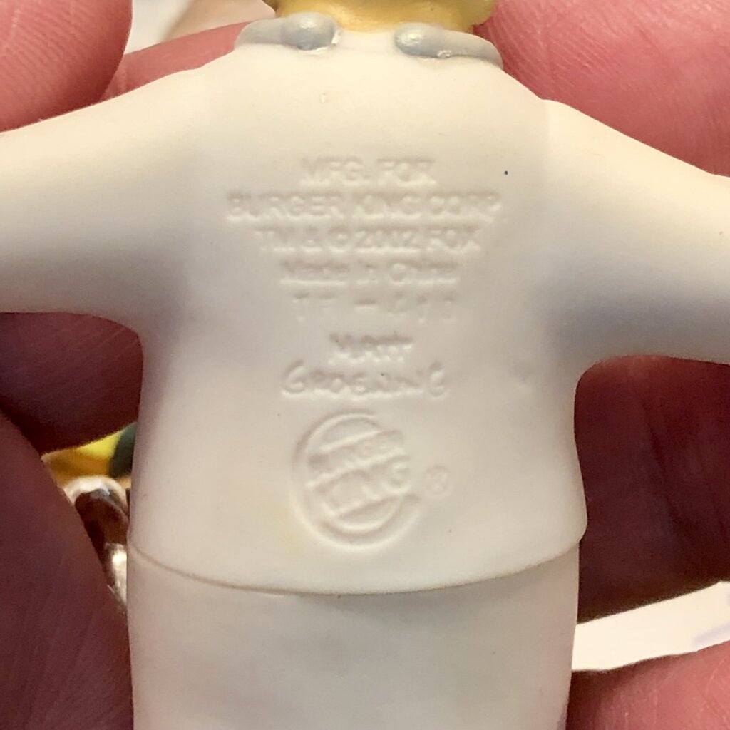 8ea 2002 The Simpsons Creepy Classics Burger King Meal Toys