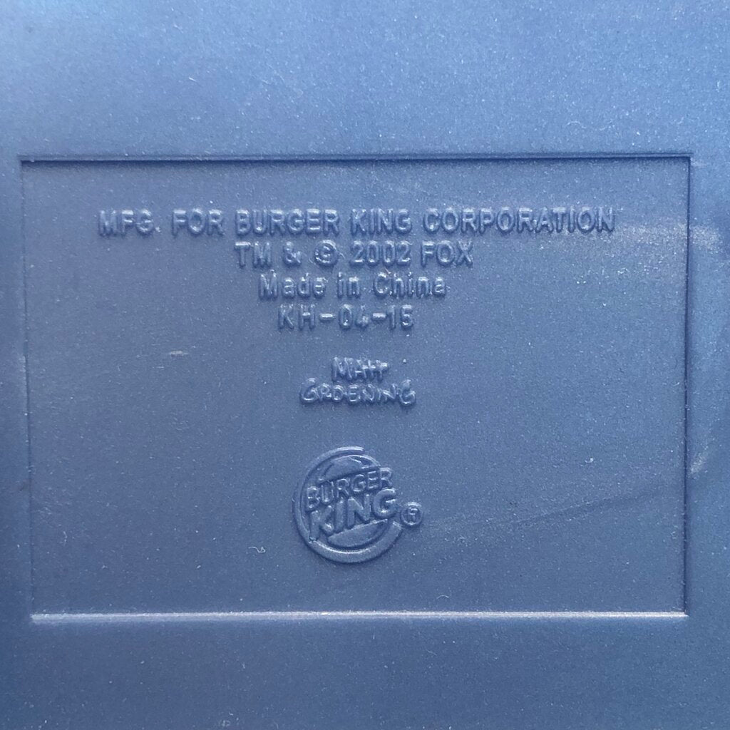 8ea 2002 The Simpsons Creepy Classics Burger King Meal Toys