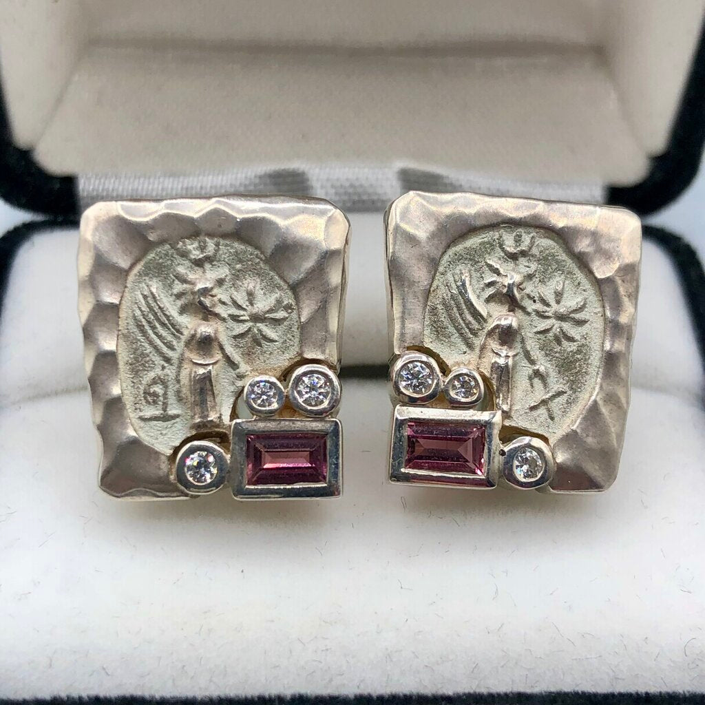 Seigengang 925 Sterling Silver CZ Earrings /b