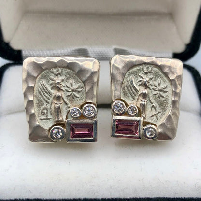 Seigengang 925 Sterling Silver CZ Earrings /b