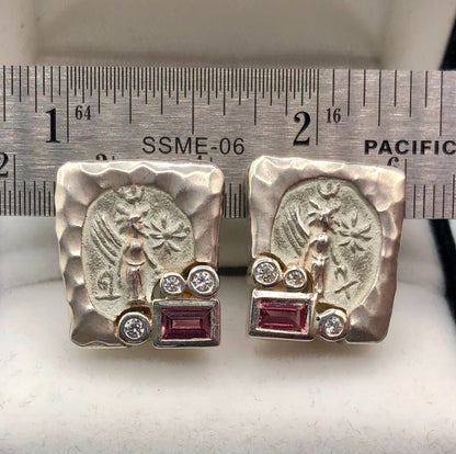 Seigengang 925 Sterling Silver CZ Earrings /b