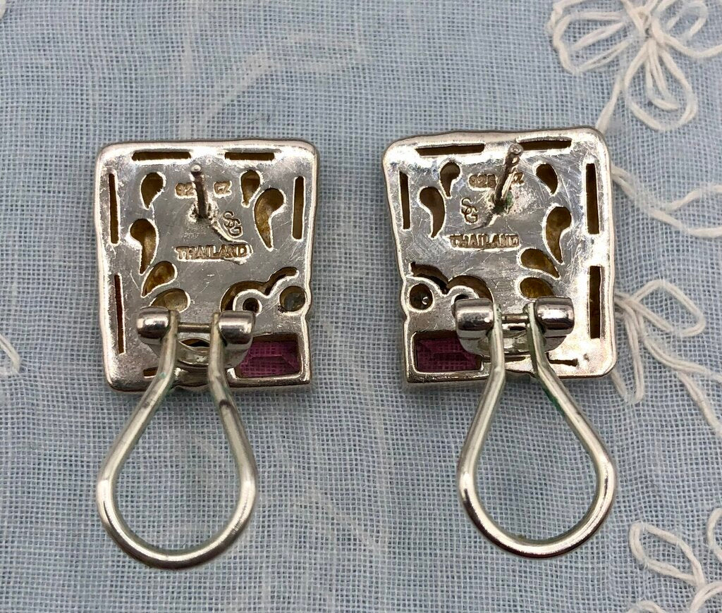 Seigengang 925 Sterling Silver CZ Earrings /b