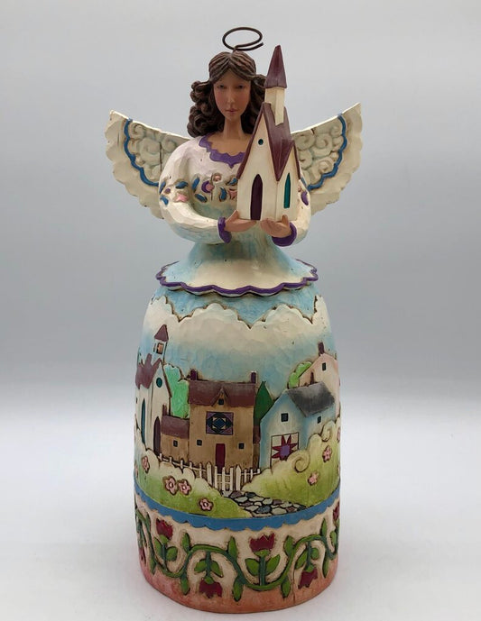 2006 Jim Shore “Blessed are the Faithful” Resin Angel Figurine /b
