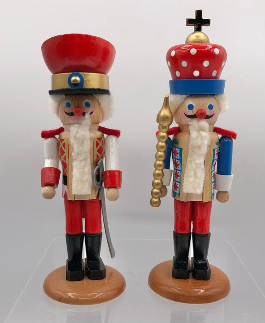 2 Steinbach Germany Miniature Collectible Nutcrackers /b