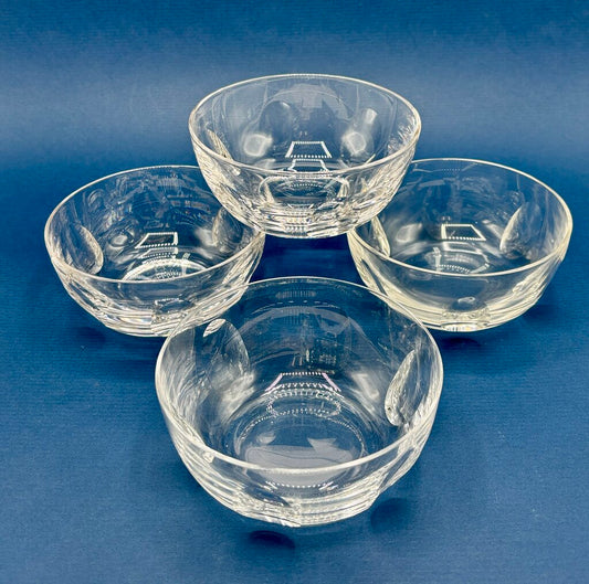 Royal Leerdam Queen Julianna 4” Crystal Finger Bowls Set of 4 /j