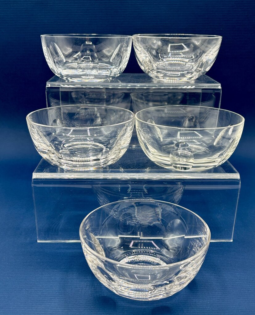 Royal Leerdam Queen Julianna 4” Crystal Finger Bowls Set of 5 /j
