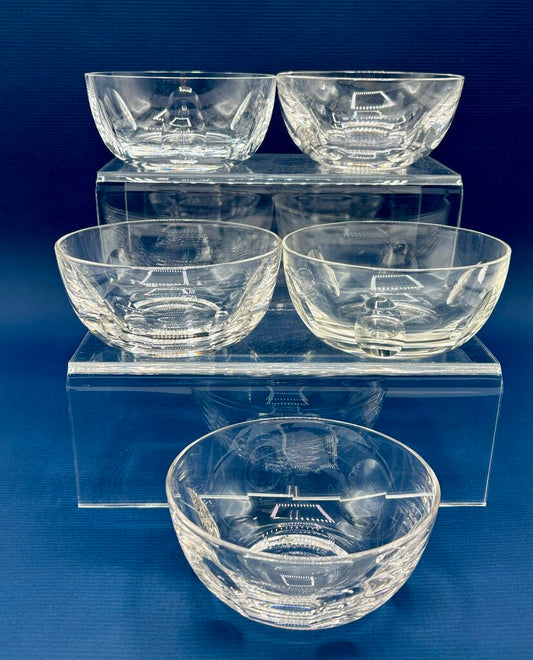 Royal Leerdam Queen Julianna 4” Crystal Finger Bowls Set of 5 /j