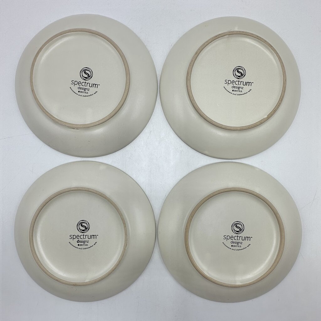 Eli & Ana Spectrum Designz 2017 Pumpkin Patch 6” Appetizer Plates Fall Halloween Thanksgiving Set of 4 /cb