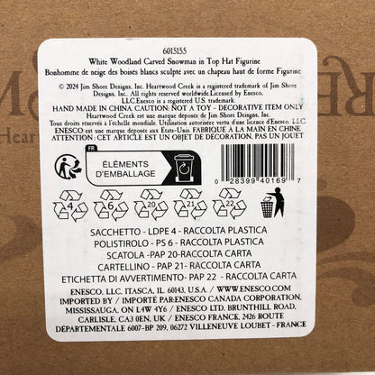 2024 Jim Shore “Forest Flurries” 6015155 Snowman Figurine NIB /b