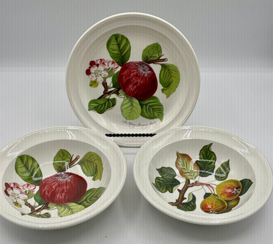 Set of 2 Bowls & 1 Salad Plate Portmeirion Pomona /j