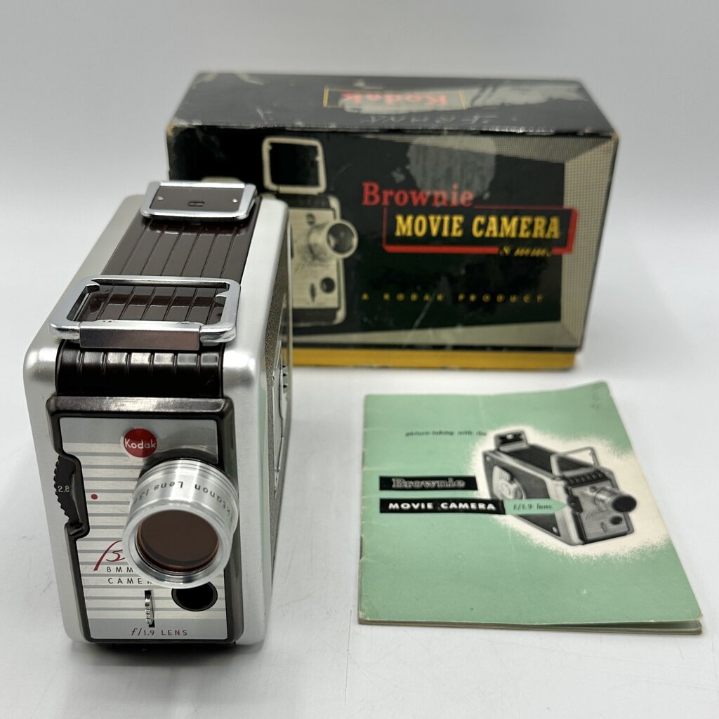 Vintage Kodak Brownie Movie Camera w/Box & Instructions AS IS /cb