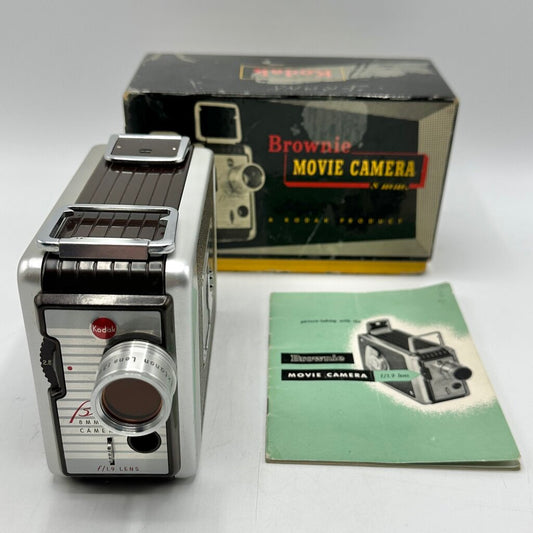 Vintage Kodak Brownie Movie Camera w/Box & Instructions AS IS /cb