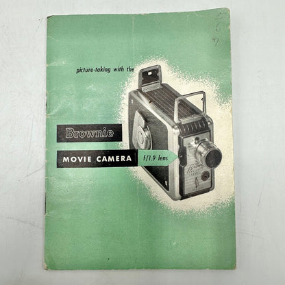Vintage Kodak Brownie Movie Camera w/Box & Instructions AS IS /cb