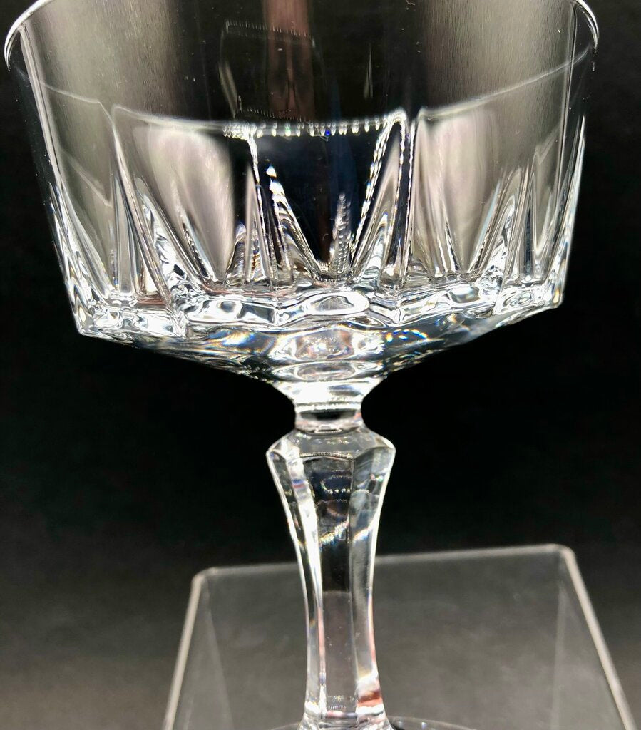 5pc Cristal D’Arques Durand St Germain Champagne/ Serbet Glasses /b