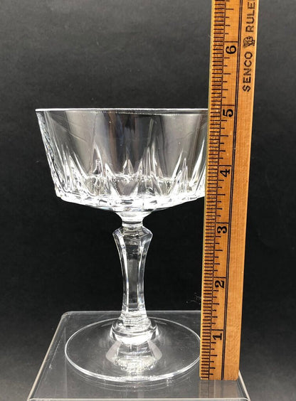 5pc Cristal D’Arques Durand St Germain Champagne/ Serbet Glasses /b
