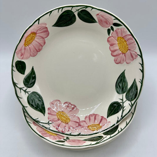 Set of 3 Villeroy & Boch Wilde Rose 8 Inch Soup/Pasta Bowls Made In Germany /cb