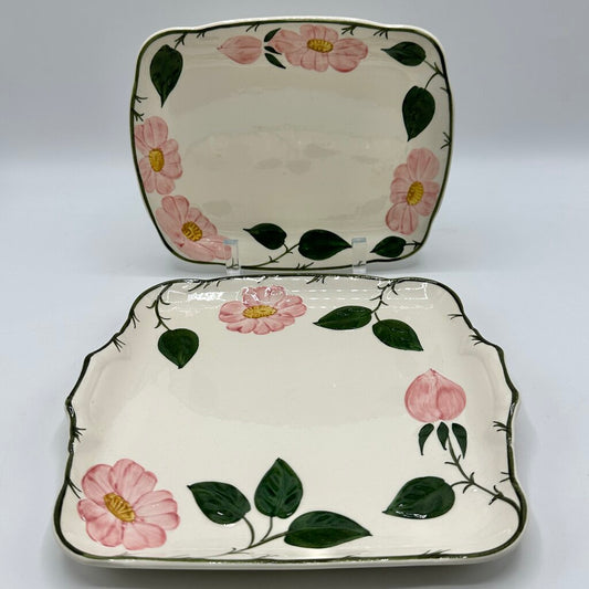 Villeroy & Boch Wilde Rose Cake Plate and Butter Tray Set/2 Made In Germany /cb