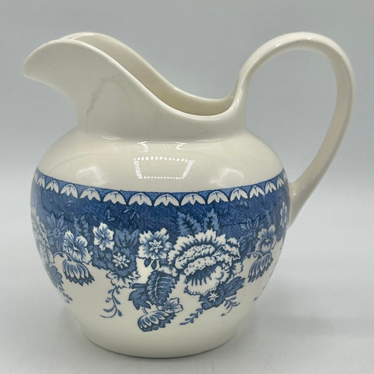 Vintage Masons Ironstone Blue & White 12oz Creamer Made For Crabtree & Evelyn London, England /cb