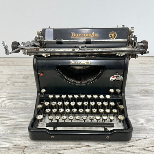 Vintage 1930s Burroughs Model 50 Standard Type Writer Local Pickup Only /cb