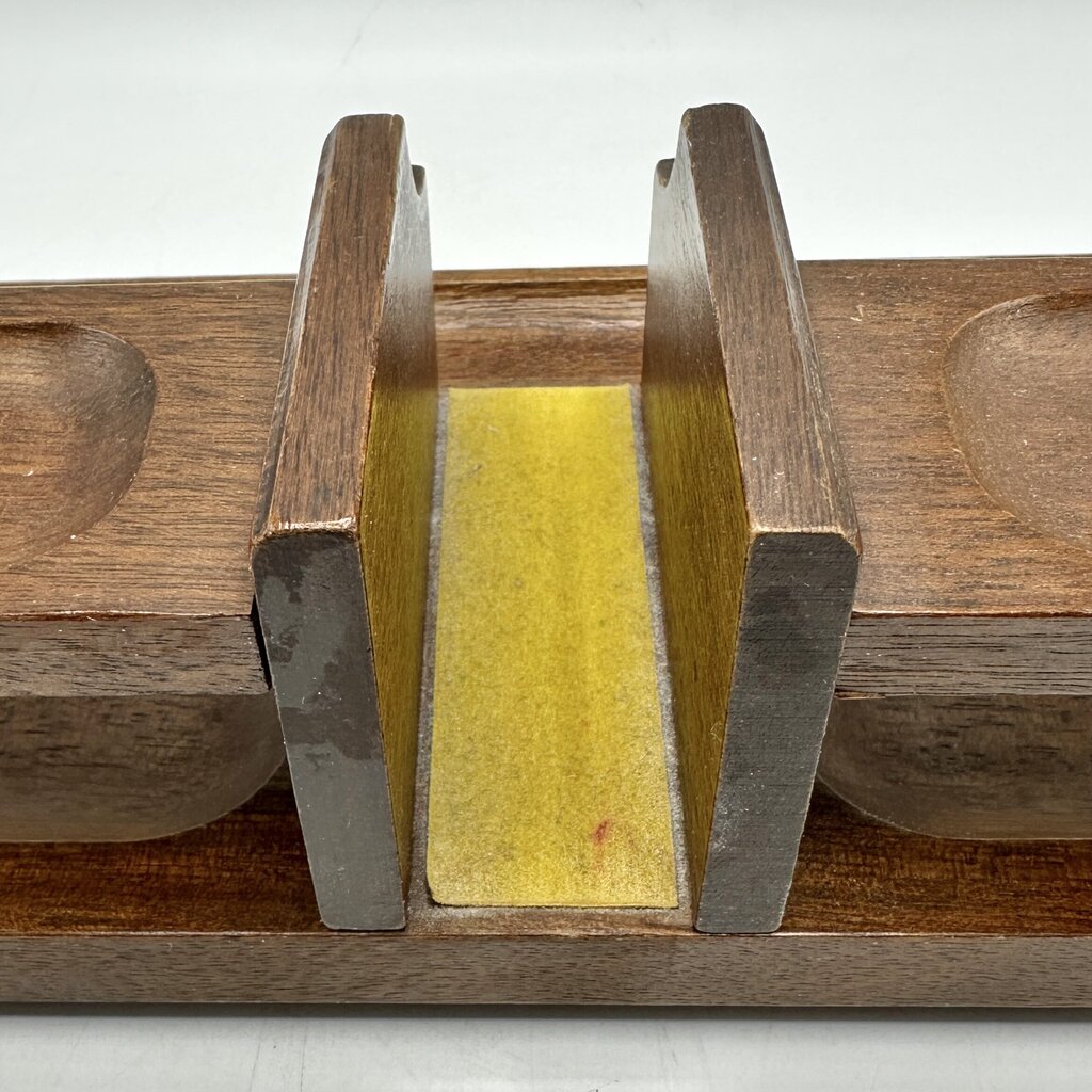 Vintage Swank Wood Valet 11 Inch Dresser/Desk Organizer MCM Japan /cb