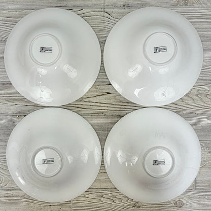 Set Of 4 Fortessa Large 12” Individual Pasta Bowls White Bone China /cb