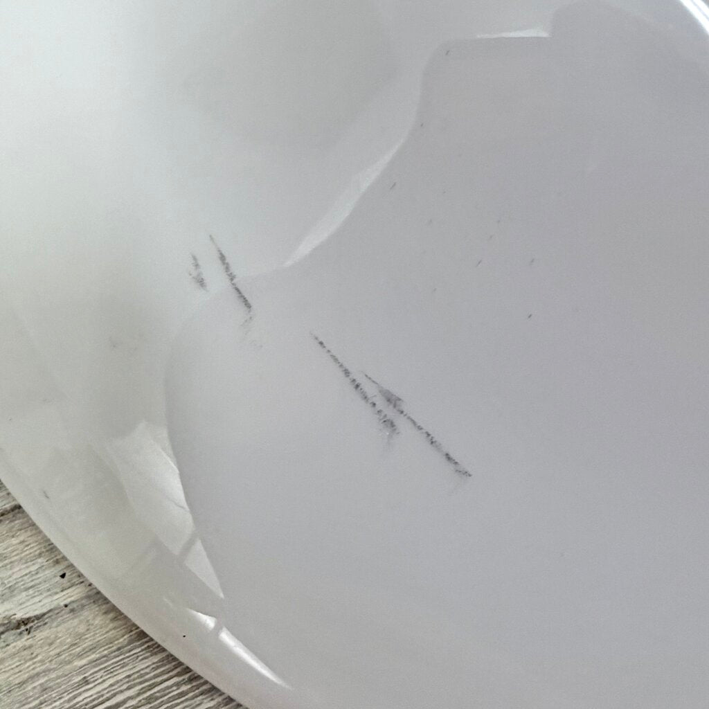 Set Of 4 Fortessa Large 12” Individual Pasta Bowls White Bone China /cb